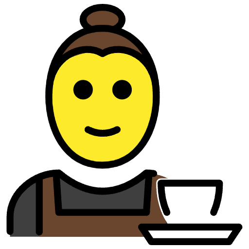 Barista Emoji from OpenMoji Set