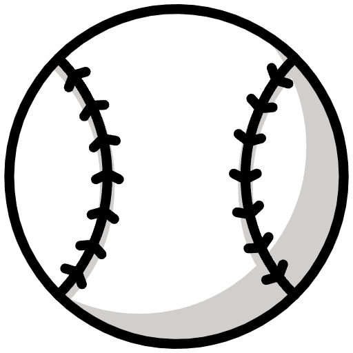 Baseball Emoji from OpenMoji Emoji Set