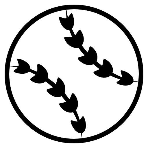 Baseball Emoji from EmojiTwo Black Set