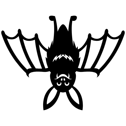 Bat Emoji from EmojiTwo Black Set