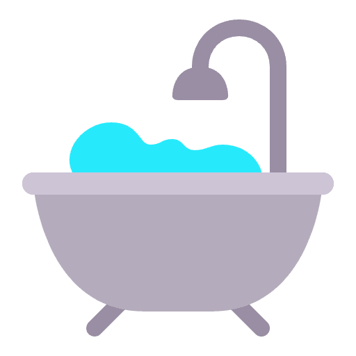 Bathtub Flat Emoji from Fluent Emoji Flat Set