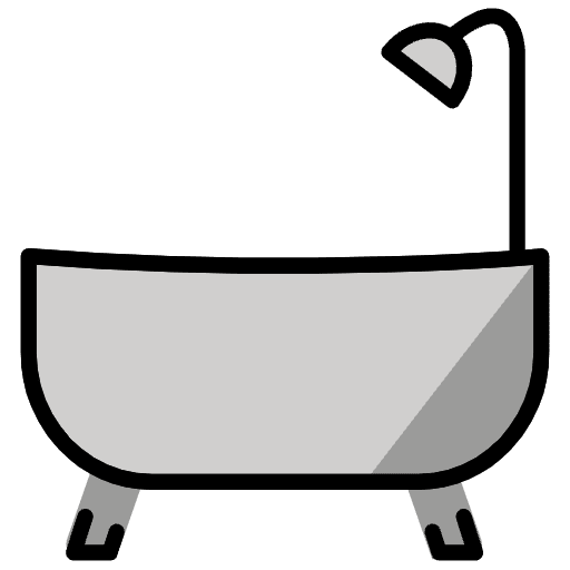 Bathtub Emoji from OpenMoji Emoji Set