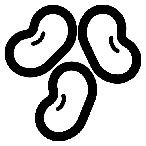 Beans High Contrast Emoji from Fluent Emoji High Contrast Set