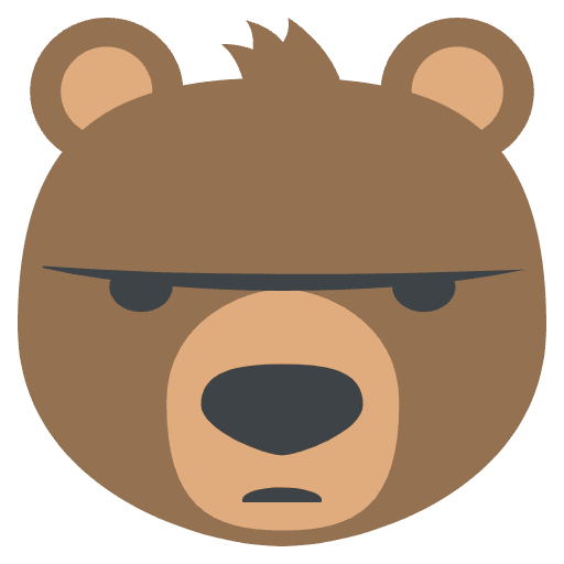 Bear Emoji from EmojiTwo Colors Set