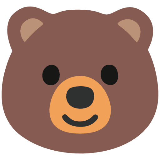 Bear Emoji from Noto Emojis Set