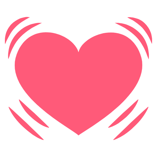 Beating Heart Element from EmojiTwo Colors Set