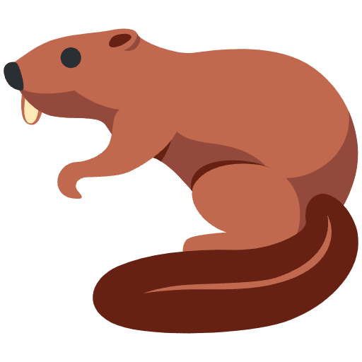 Beaver Element from Twemoji Emoji Set