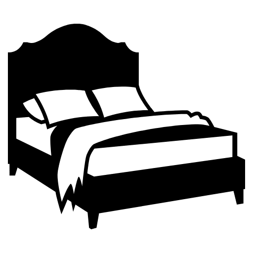 Bed Emoji from EmojiTwo Black Set