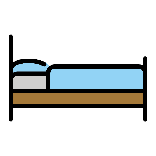 Bed Emoji from OpenMoji Emoji Set