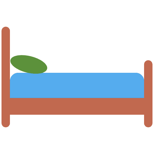 Bed Emoji from Twemoji Emoji Set