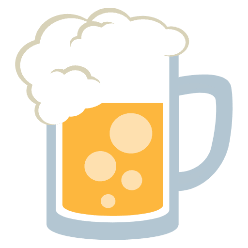 Beer Mug Emoji from EmojiTwo Colors Set