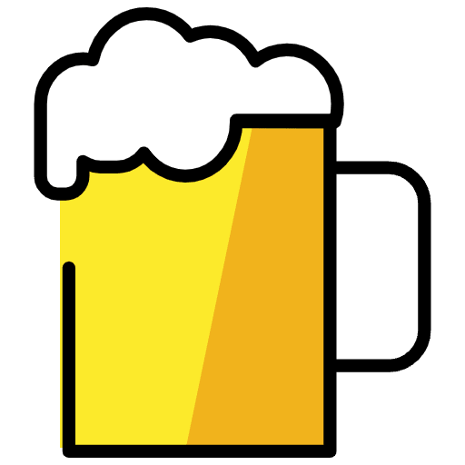 Beer Mug Emoji from OpenMoji Set