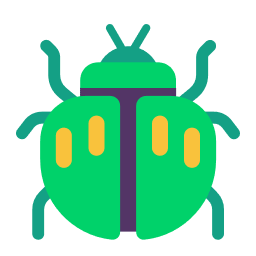 Beetle Flat Emoji from Fluent Emoji Flat Set