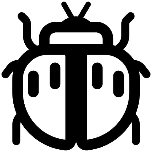 Beetle High Contrast Emoji from Fluent Emoji High Contrast Set