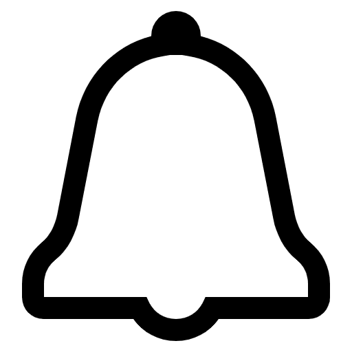 Bell High Contrast Element from Fluent Emoji High Contrast Set