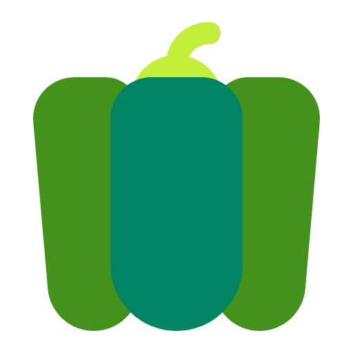 Bell Pepper Flat Emoji from Fluent Emoji Flat Set
