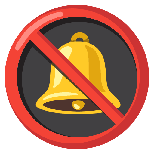 Bell With Slash Emoji from Noto Emoji Set