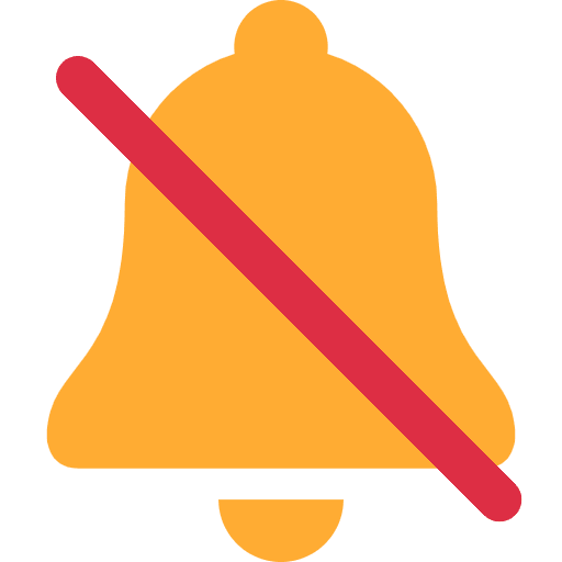 Bell With Slash Emoji from Twemoji Emoji Set