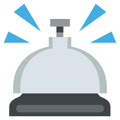 Bellhop Bell Emoji from EmojiTwo Colors Set