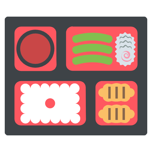 Bento Box Emoji from EmojiTwo Colors Set