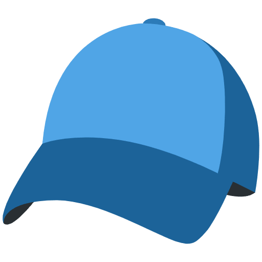 Billed Cap Emoji from Twemoji Emoji Set