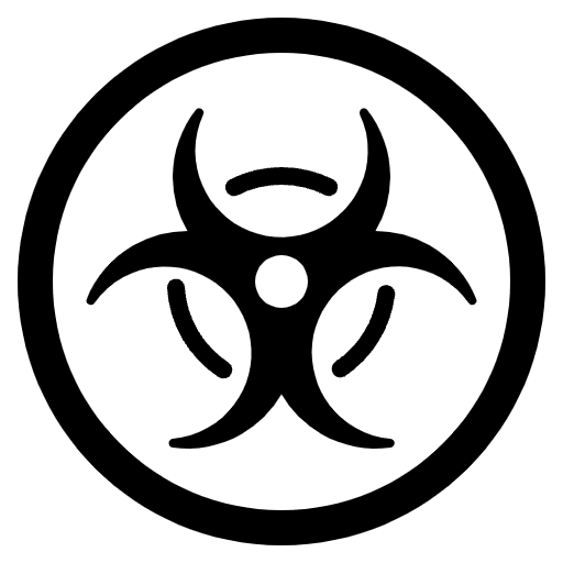 Biohazard High Contrast Element from Fluent Emoji High Contrast Set