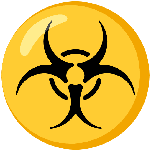 Biohazard Element from Noto Emojis Set