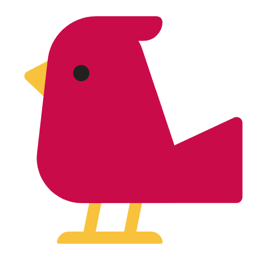 Bird Flat Emoji from Fluent Emoji Flat Set