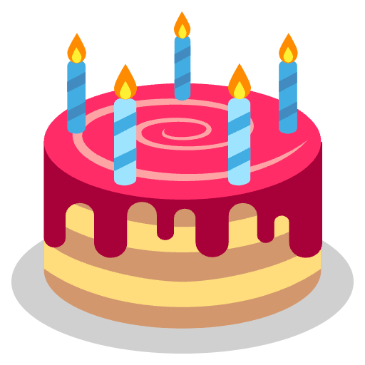 Birthday Cake Element from EmojiTwo Colors Set