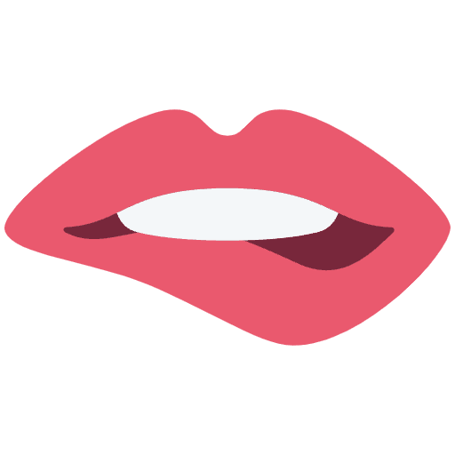 Biting Lip Emoji from Twemoji Set