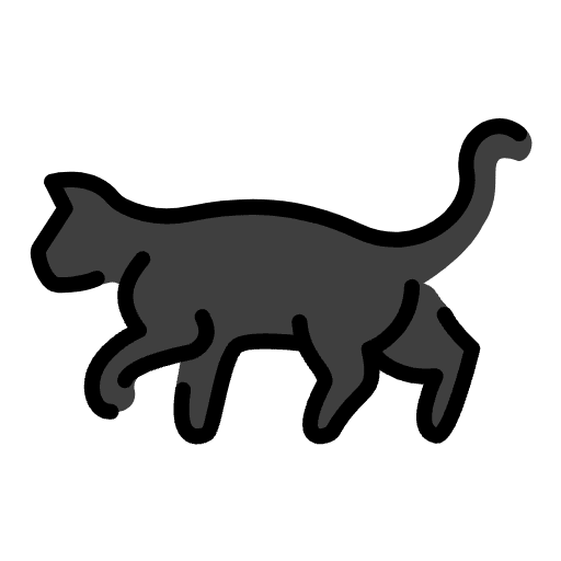 Black Cat Emoji from OpenMoji Set