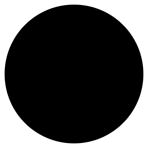 Black Circle High Contrast Element from Fluent Emoji High Contrast Set