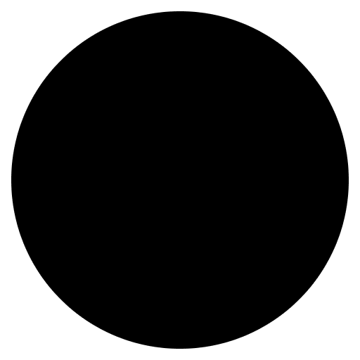 Black Circle Emoji from EmojiTwo Black Set