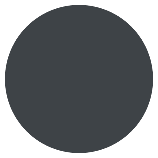 Black Circle Emoji from EmojiTwo Colors Set