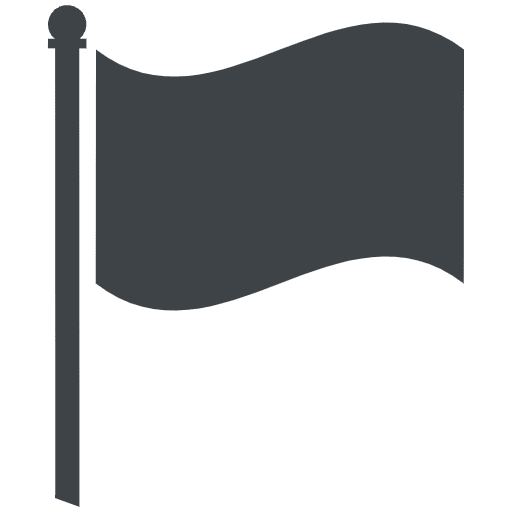 Black Flag Emoji from EmojiTwo Colors Set