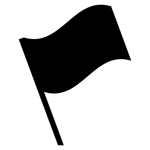 Black Flag Emoji from EmojiTwo Black Set
