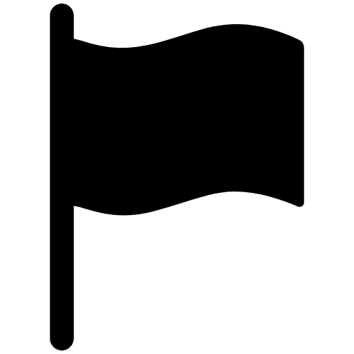 Black Flag High Contrast Element from Fluent Emoji High Contrast Set