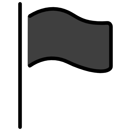 Black Flag Emoji from OpenMoji Emoji Set