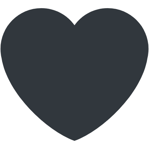 Black Heart Emoji from Twemoji Emoji Set