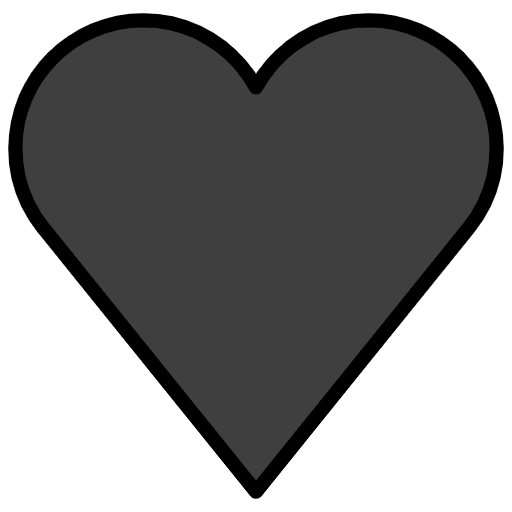 Black Heart Emoji from OpenMoji Set