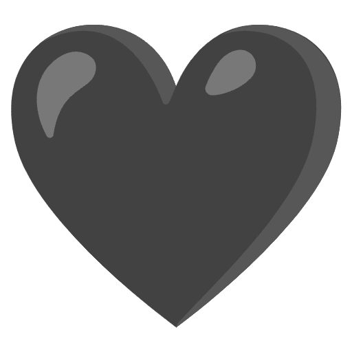 Black Heart Emoji from Noto Emojis Set