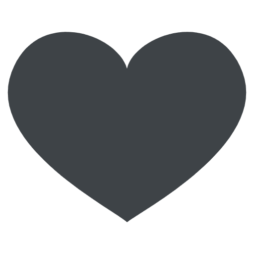Black Heart Emoji from EmojiTwo Colors Set