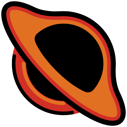 Black Hole Emoji from OpenMoji Set