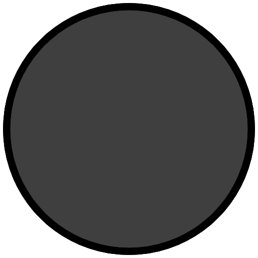 Black Large Circle Emoji from OpenMoji Emoji Set