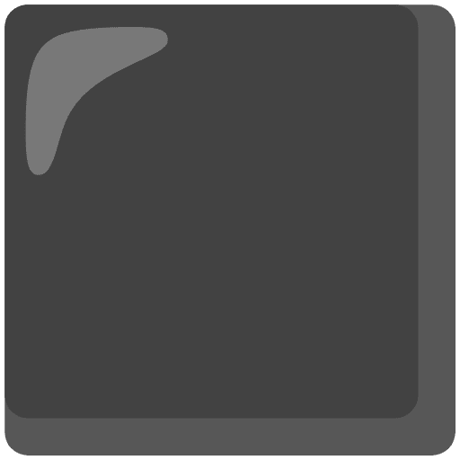 Black Medium Small Square Element from Noto Emojis Set