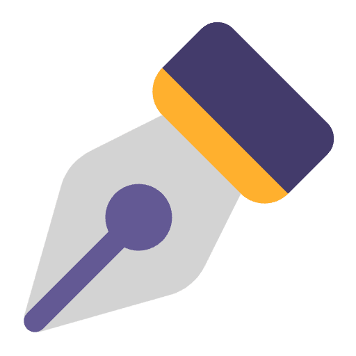 Black Nib Flat Element from Fluent Emoji Flat Set