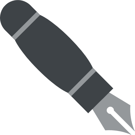 Black Nib Emoji from EmojiTwo Colors Set