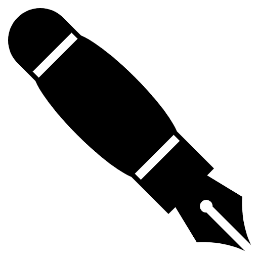 Black Nib Emoji from EmojiTwo Black Set