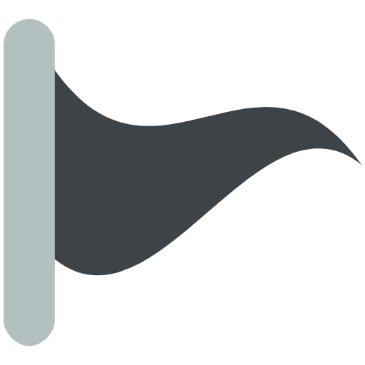 Black Pennant Emoji from EmojiTwo Colors Set