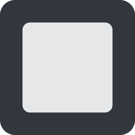 Black Square Button Emoji from Twemoji Emoji Set